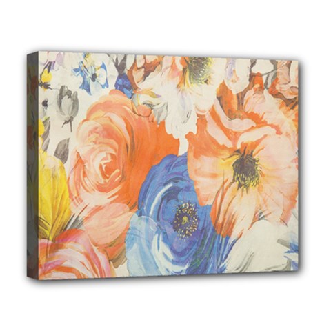 Texture Fabric Textile Detail Deluxe Canvas 20  X 16   by Celenk