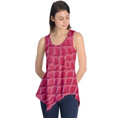 Textile Texture Spotted Fabric Sleeveless Tunic by Celenk