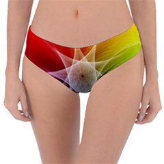 Abstract Star Pattern Structure Reversible Classic Bikini Bottoms by Celenk
