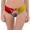Abstract Star Pattern Structure Reversible Classic Bikini Bottoms View3