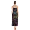 Background Grid Art Abstract Button Up Chiffon Maxi Dress View2