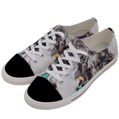 Dog Animal Art Abstract Watercolor Women s Low Top Canvas Sneakers by Celenk