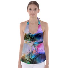 Lizard Reptile Art Abstract Animal Babydoll Tankini Top by Celenk