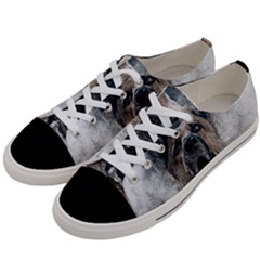 Dog Pet Art Abstract Vintage Women s Low Top Canvas Sneakers by Celenk