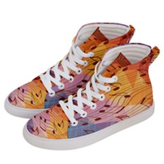 Music Notes Women s Hi-top Skate Sneakers by linceazul
