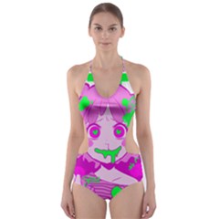 Fujoshi Cut-out One Piece Swimsuit by psychodeliciashop