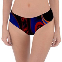 Fractal Abstract Pattern Circles Reversible Classic Bikini Bottoms by Celenk