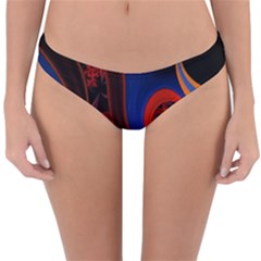 Fractal Abstract Pattern Circles Reversible Hipster Bikini Bottoms by Celenk