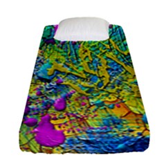 Background Art Abstract Watercolor Fitted Sheet (single Size) by Celenk