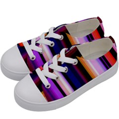 Abstract Background Pattern Textile 3 Kids  Low Top Canvas Sneakers by Celenk