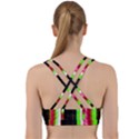 Abstract Background Pattern Textile Back Weave Sports Bra View2