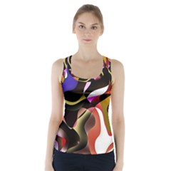 Abstract Background Design Art Racer Back Sports Top by Celenk