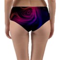 Abstract Pattern Art Wallpaper Reversible Mid-Waist Bikini Bottoms View2