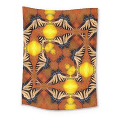 Dancing Butterfly Kaleidoscope Medium Tapestry by Celenk