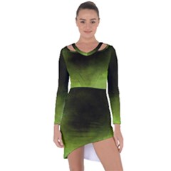 Ombre Asymmetric Cut-out Shift Dress by ValentinaDesign