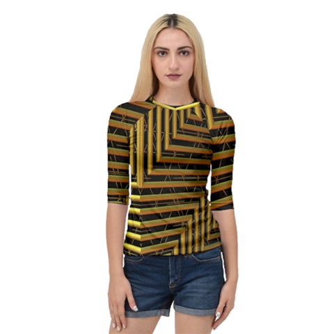 Modern Art Sculpture Architecture Quarter Sleeve Raglan Tee by Celenk
