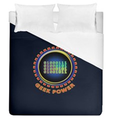 Geek Power Duvet Cover (queen Size) by linceazul