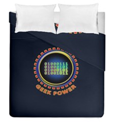 Geek Power Duvet Cover Double Side (queen Size) by linceazul