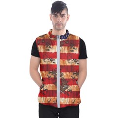 American Flag Usa Symbol National Men s Puffer Vest by Celenk