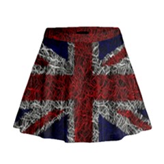 Union Jack Flag Uk Patriotic Mini Flare Skirt by Celenk