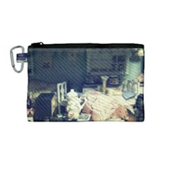 Abandonded Dollhouse Canvas Cosmetic Bag (medium) by snowwhitegirl