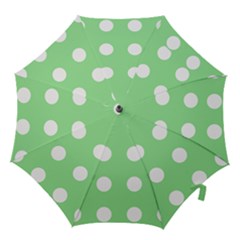 Lime Dot Hook Handle Umbrellas (medium) by snowwhitegirl