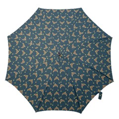 Teal Beige Hats Hook Handle Umbrellas (medium) by snowwhitegirl