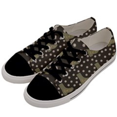 Charcoal Boots Men s Low Top Canvas Sneakers by snowwhitegirl