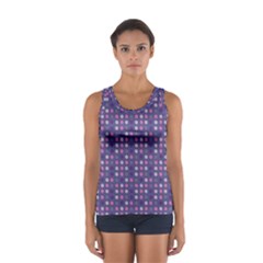 Violet Grey Purple Eggs On Grey Blue Sport Tank Top  by snowwhitegirl