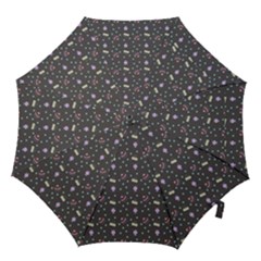Cakes Yellow Pink Dot Sundaes Grey Hook Handle Umbrellas (large) by snowwhitegirl