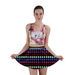 Multi Black Dots Mini Skirt by snowwhitegirl