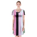 Electric Sunday Short Sleeve V-neck Flare Dress View1