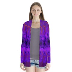 Fractal Mandelbrot Julia Lot Drape Collar Cardigan by Nexatart