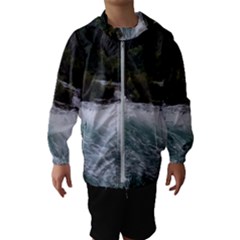 Sightseeing At Niagara Falls Hooded Wind Breaker (kids) by canvasngiftshop