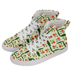 Plants And Flowers Men s Hi-top Skate Sneakers by linceazul