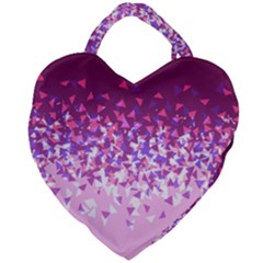 Pink Disintegrate Giant Heart Shaped Tote by jumpercat