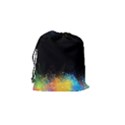 Frame Border Feathery Blurs Design Drawstring Pouches (Small)  View2