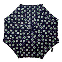 Daisy Dots Navy Blue Hook Handle Umbrellas (medium) by snowwhitegirl
