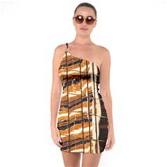Abstract Architecture Background One Soulder Bodycon Dress by Nexatart