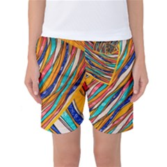 Fabric Texture Color Pattern Women s Basketball Shorts by Nexatart
