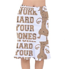 Work Hard Your Bones Mermaid Skirt by Melcu