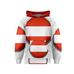 Austria Country Nation Flag Kids  Pullover Hoodie by Nexatart