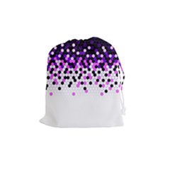 Flat Tech Camouflage Reverse Purple Drawstring Pouches (medium)  by jumpercat