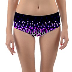 Flat Tech Camouflage Reverse Purple Reversible Mid-waist Bikini Bottoms by jumpercat