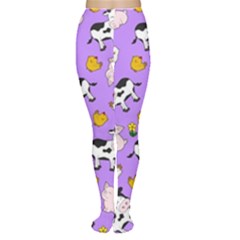 The Farm Pattern Women s Tights by Valentinaart