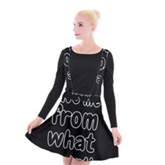 Save Me From What I Want Suspender Skater Skirt by Valentinaart