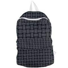 Background Weaving Black Metal Foldable Lightweight Backpack by Nexatart