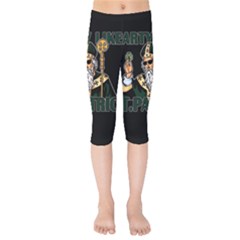  St  Patricks Day  Kids  Capri Leggings  by Valentinaart