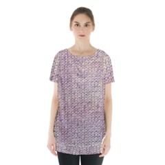 Knitted Wool Pink Light Skirt Hem Sports Top by snowwhitegirl