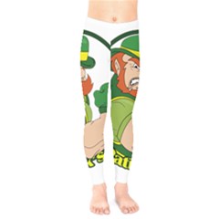 St  Patricks Day Kids  Legging by Valentinaart